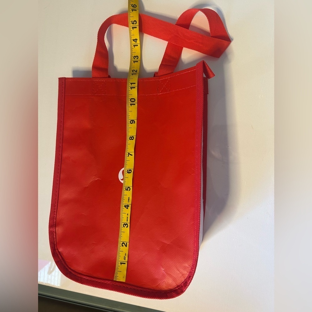Lululemon empty shopping bag or tote new red and white stripes - Picture 10 of 11